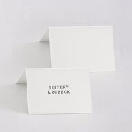 Monogram Slant Place Cards Licorice Signature
