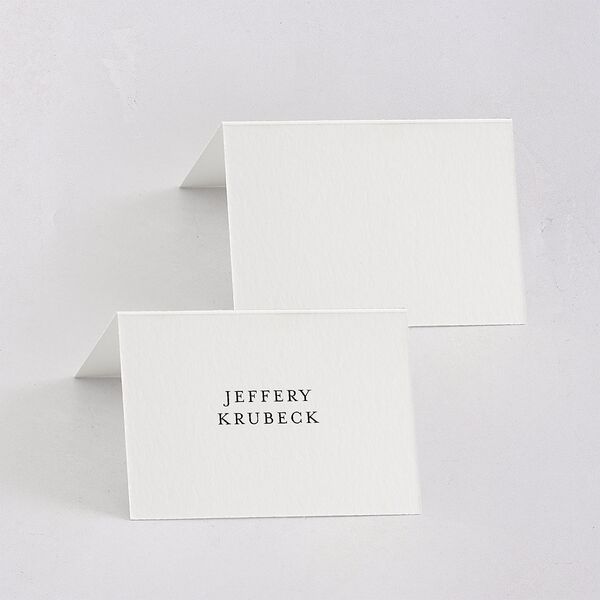Monogram Slant Place Cards Licorice Signature