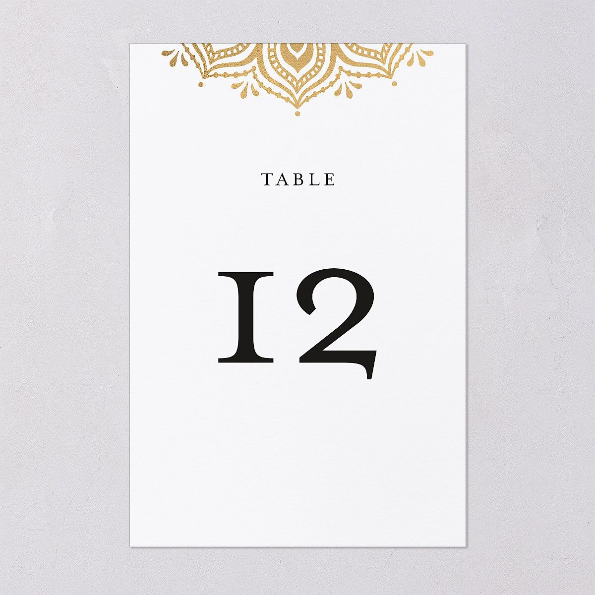 Gilded Adornment Table Numbers — view 6