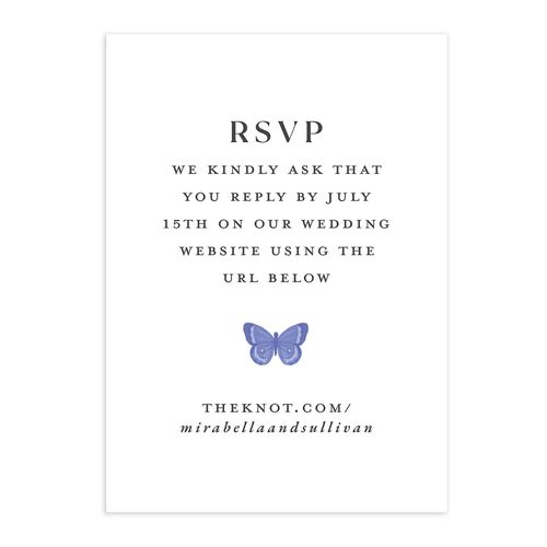 Whimsical Wildflower Garden QR Code RSVP Cards Daffodil Signature Standard
