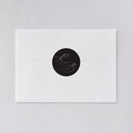 Vintage Gothic Wedding Stickers Licorice Circle