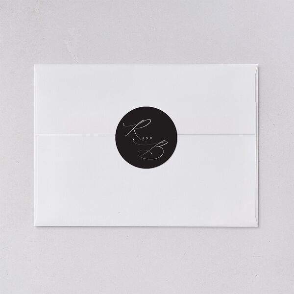Vintage Gothic Wedding Stickers Licorice Circle