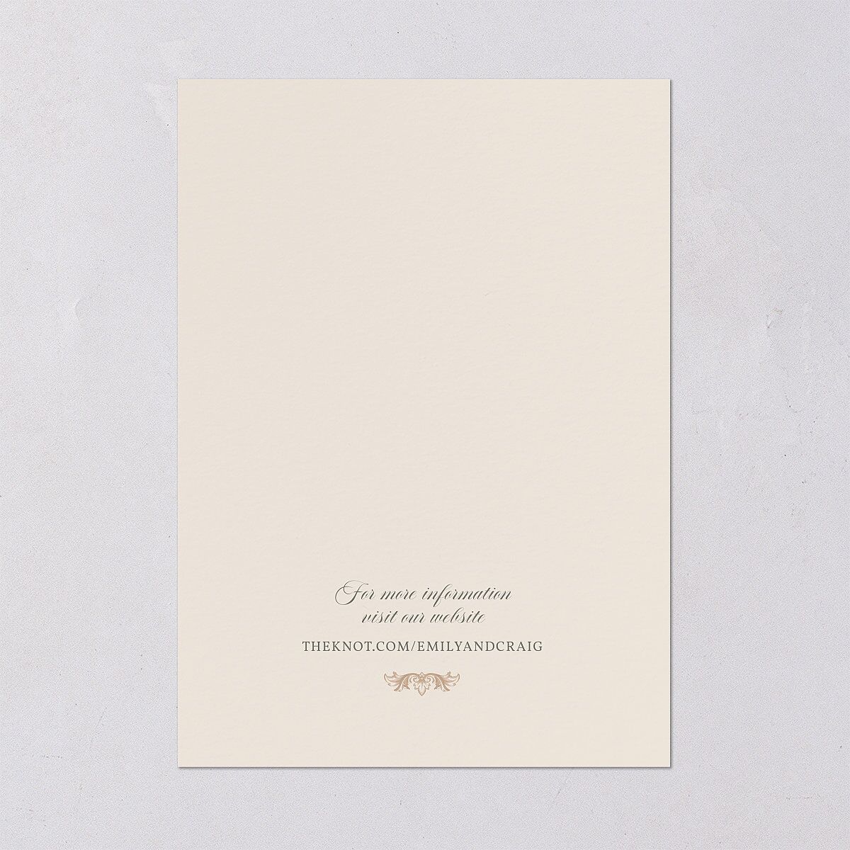Vintage Regency Monogram Frame Foil Wedding Invitations Champagne Gold Signature Blank Standard No