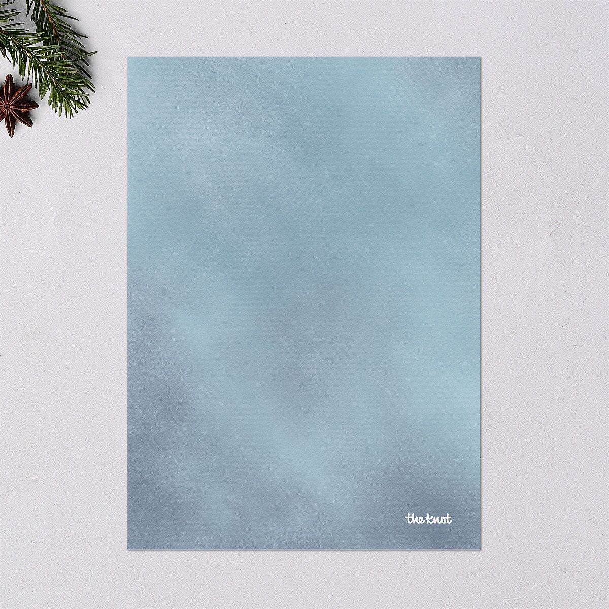 Mountain Retreat Holiday Cards Gold Navy Signature Blank Standard Portrait