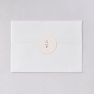 Glistening Garden Wedding Stickers Linen Circle