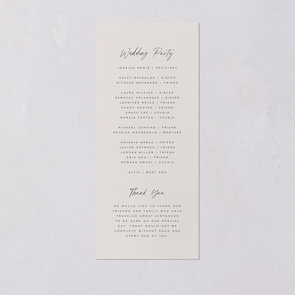 Metallic Edge Wedding Programs Gold Champagne Signature