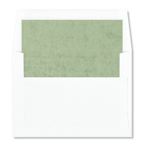 Minimal Floral Standard Envelope Liners Sea Foam Standard