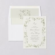 Dainty Fairytale Greenery Envelope Liners Hunter Green Standard