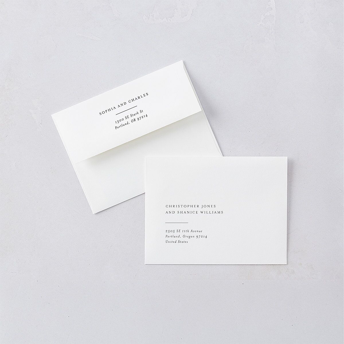 Timeless Elegance Save the Date Petite Cards Midnight Signature smooth Blank No Standard