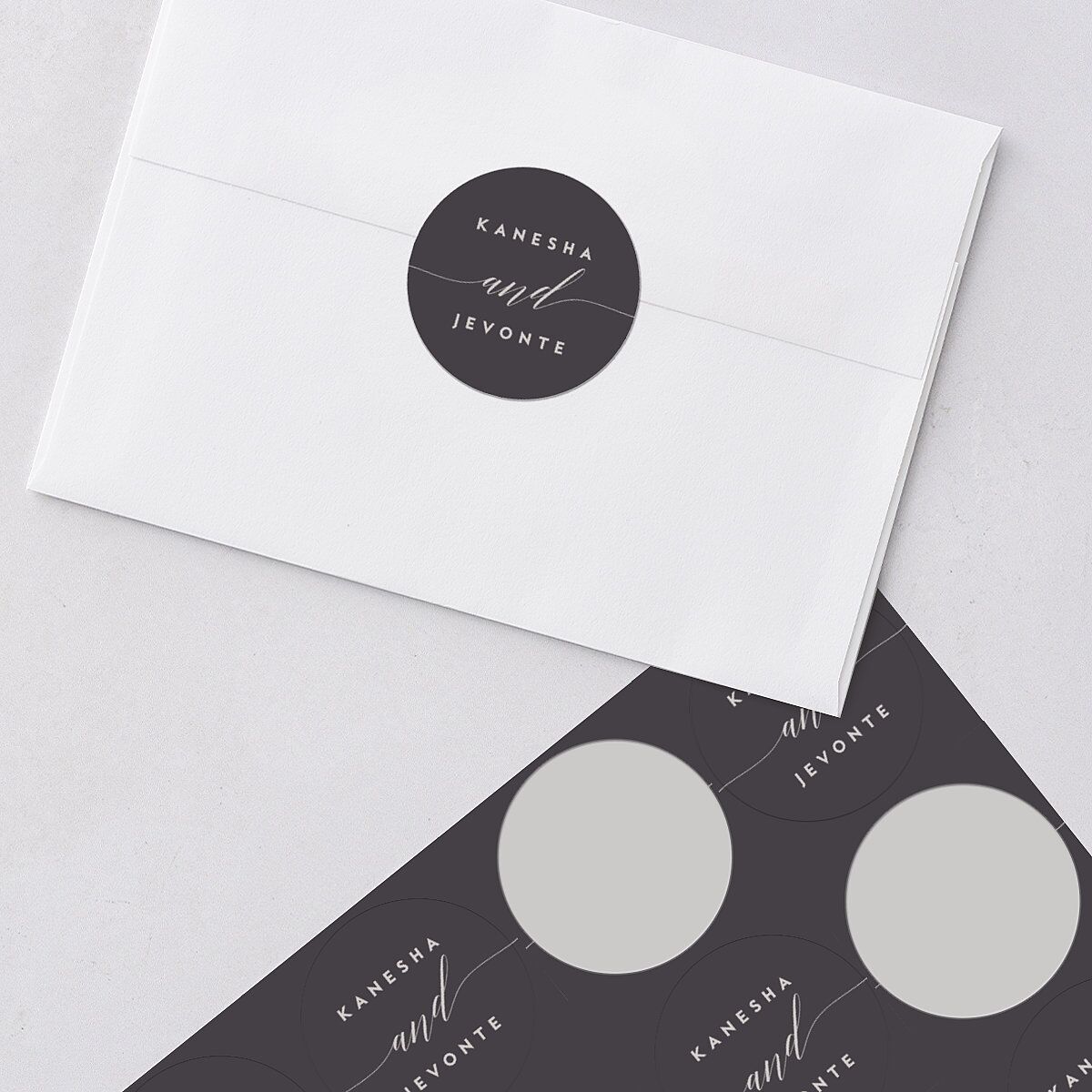 We Do Wedding Stickers Medieval Grey Sticker