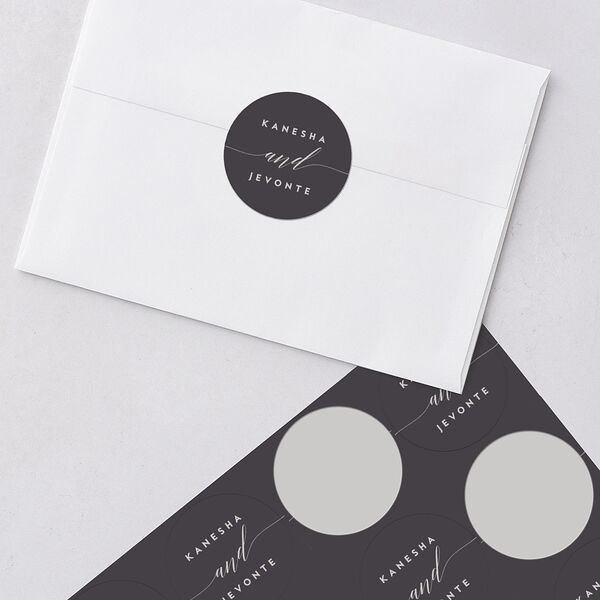 We Do Wedding Stickers Medieval Grey Sticker