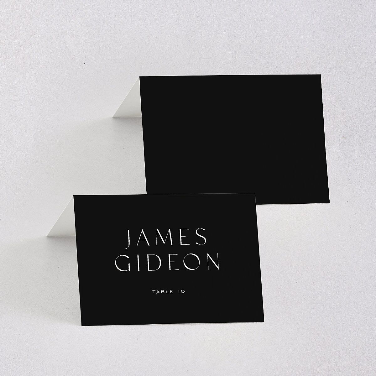 Surround Place Cards Charcoal Signature