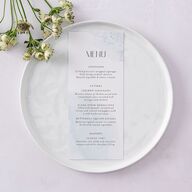 Watercolor Wash Menus Pool Signature