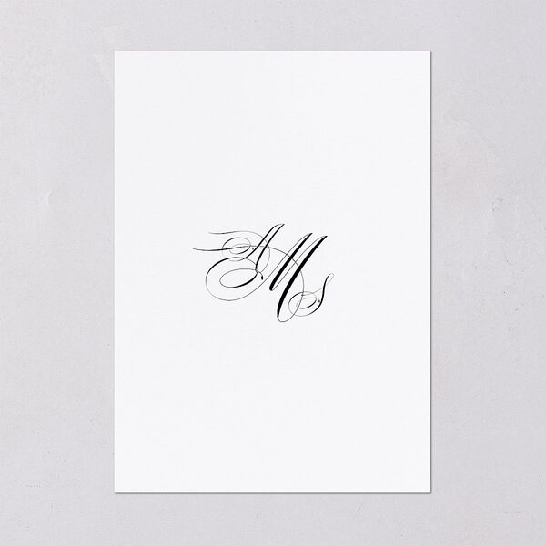 Classic Black Tie Rehearsal Dinner Invitations Pure White Signature Blank Standard