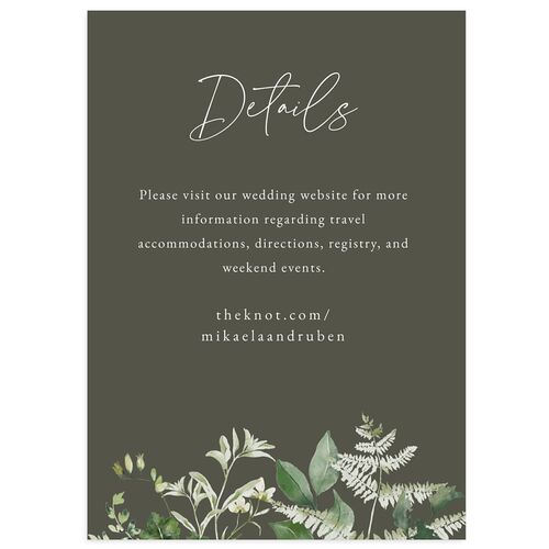 Fairytale Woodgrain Slab Wedding Enclosure Cards Pure White Signature Standard