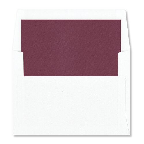 Watercolor Blooms Standard Envelope Liners Merlot Standard