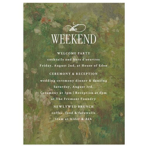 Vintage French Botanical Wedding Enclosure Cards Meadow Signature Standard