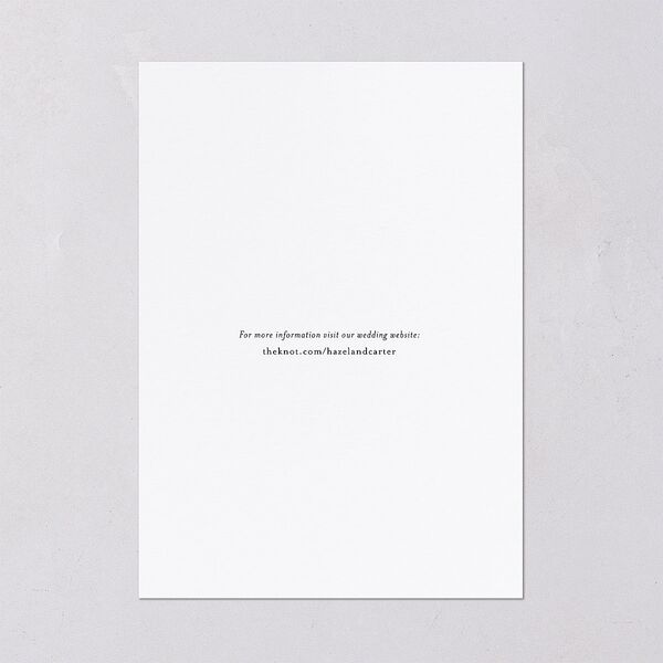 Simple Frame Wedding Invitations Gold Pure White Signature Blank No Standard