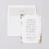 Metallic Edge Envelope Liners Pure White Standard