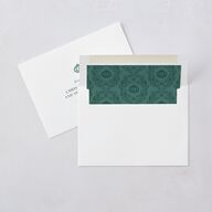 Glamorous Crown Monogram Crest Bridal Shower Invitations by Bridgerton Deep Lake Signature Blank Standard