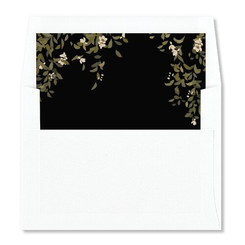 Graceful Chuppah Envelope Liners Midnight Standard