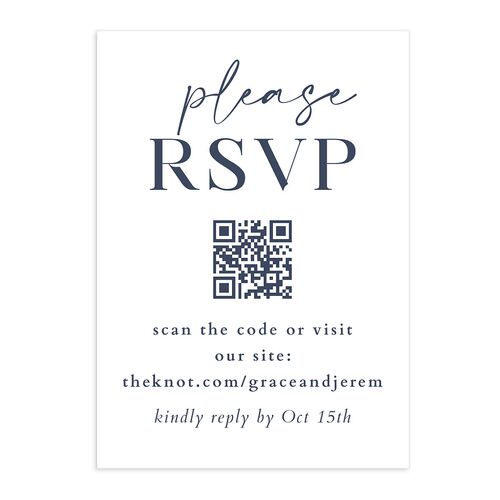 Foundation QR Code RSVP Cards Ocean Signature Standard