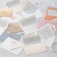 Eclectic Painted Stripes Euro Envelope Liners Red Clay Luxe