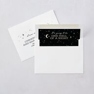 Halloween Tarot Skeletons Wedding Invitations Midnight Signature Blank No Standard