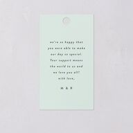 Moonlit Garden Favor Gift Tags Gold Dark Emerald Signature