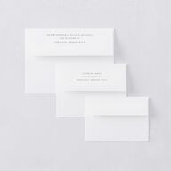 Lush Greenery Thank You Card Envelopes White Eucalyptus Both Recipient and Return Addresses Signature Standard