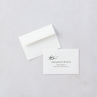 Til Death Do We Disco Wedding Response Cards Licorice Signature Standard