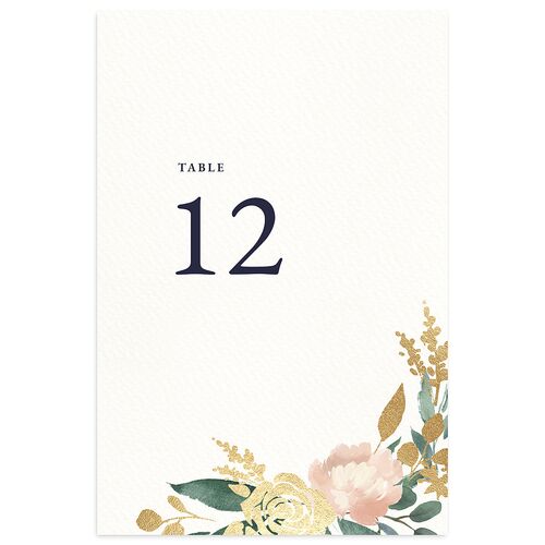 Exquisite Garden Table Numbers Gold Navy Signature
