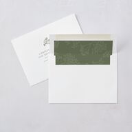 Baby's Breath Wedding Invitations Gold Dark Camo Signature Blank No Standard