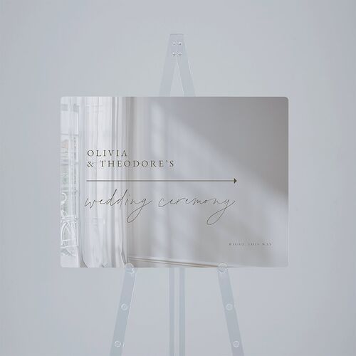 Eucalyptus Bouquet Mirrored Acrylic Direction Sign Medium Terracotta Mirrored Acrylic M Direction Standard