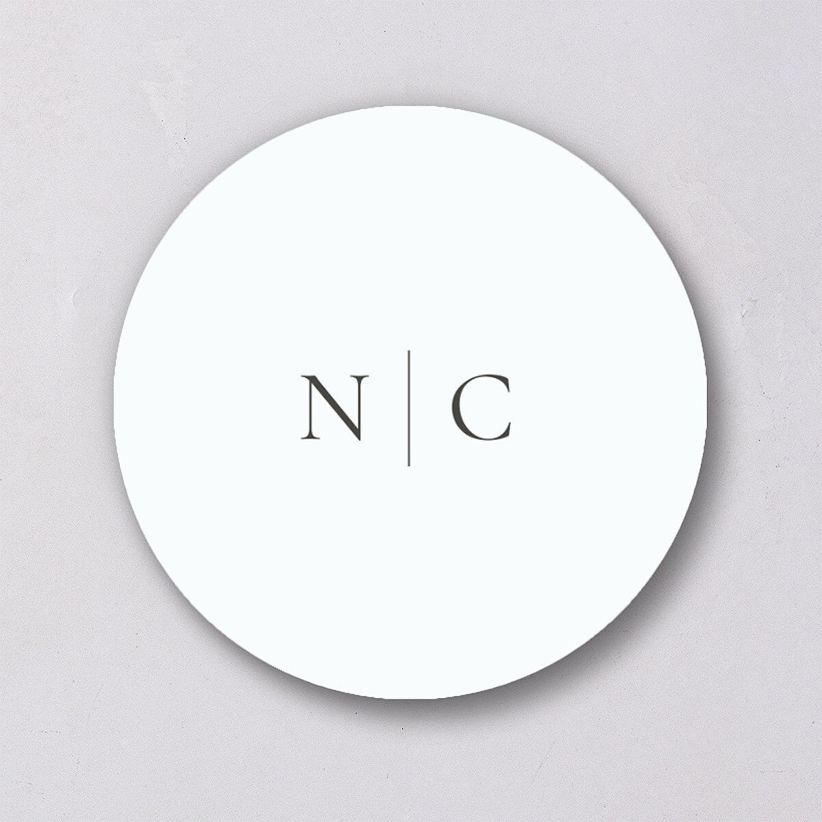 Timeless Bouquet Wedding Stickers Dusty Blue Circle