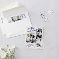 Mood Board Save the Date Petite Cards Sapphire Signature smooth Blank No