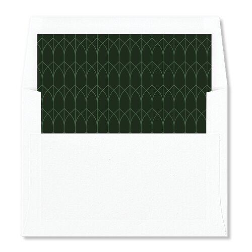Chapel Arch Standard Envelope Liners Hunter Green Standard