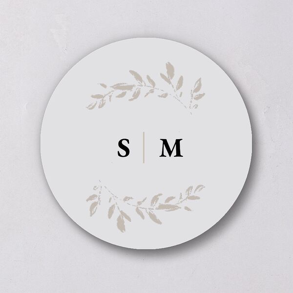 Dainty Frame Wedding Stickers Pure White Sticker
