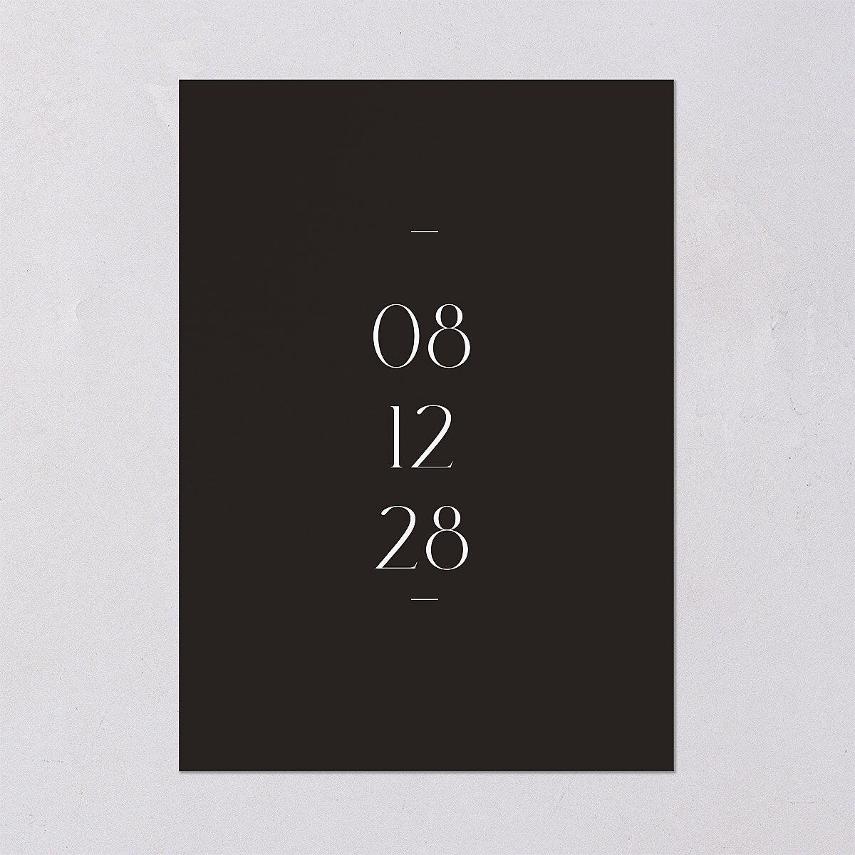 Refined Save The Date Cards Pure White Signature smooth Blank No
