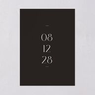 Refined Save The Date Cards Pure White Signature smooth Blank No