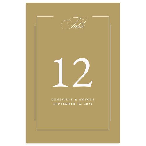 Elegant Photograph Table Numbers Driftwood Signature