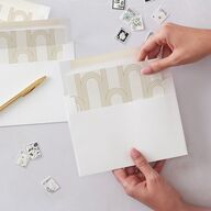 Old Hollywood Glam Envelope Liners Champagne Standard
