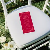 Romantic Phoenix Wedding Programs Crimson Signature