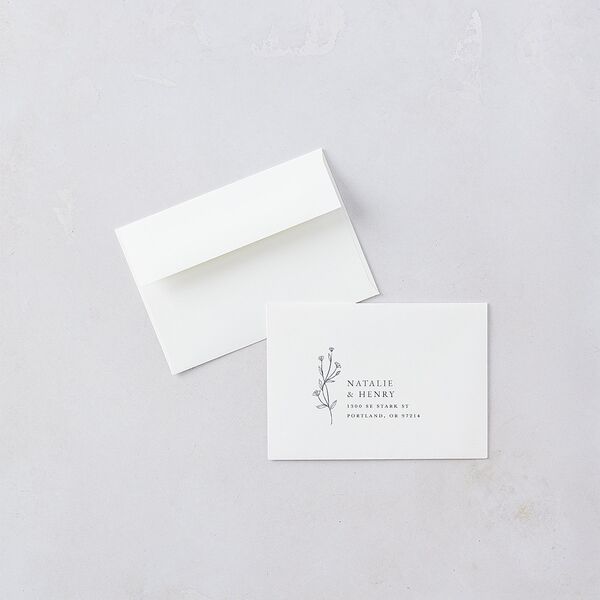 Natural Monogram Wedding Response Cards Midnight Navy Signature Standard