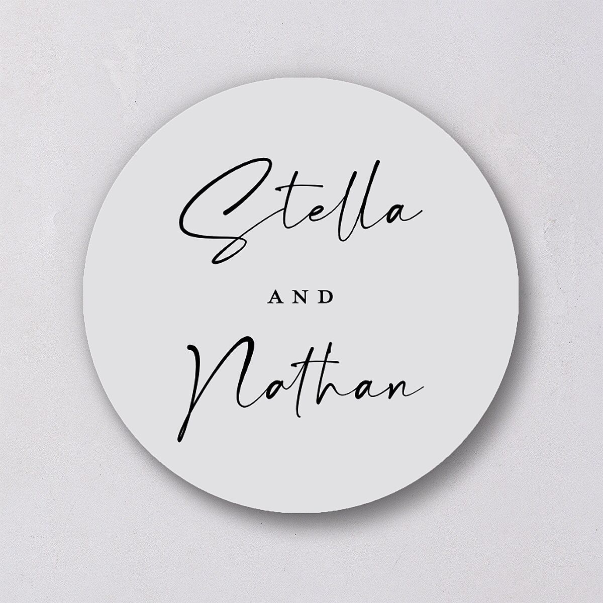 Floral Arc Wedding Stickers Shell Pink Sticker