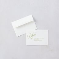 Modern Wedding Of Calligraphy Wedding Response Cards Chartreuse Signature Standard