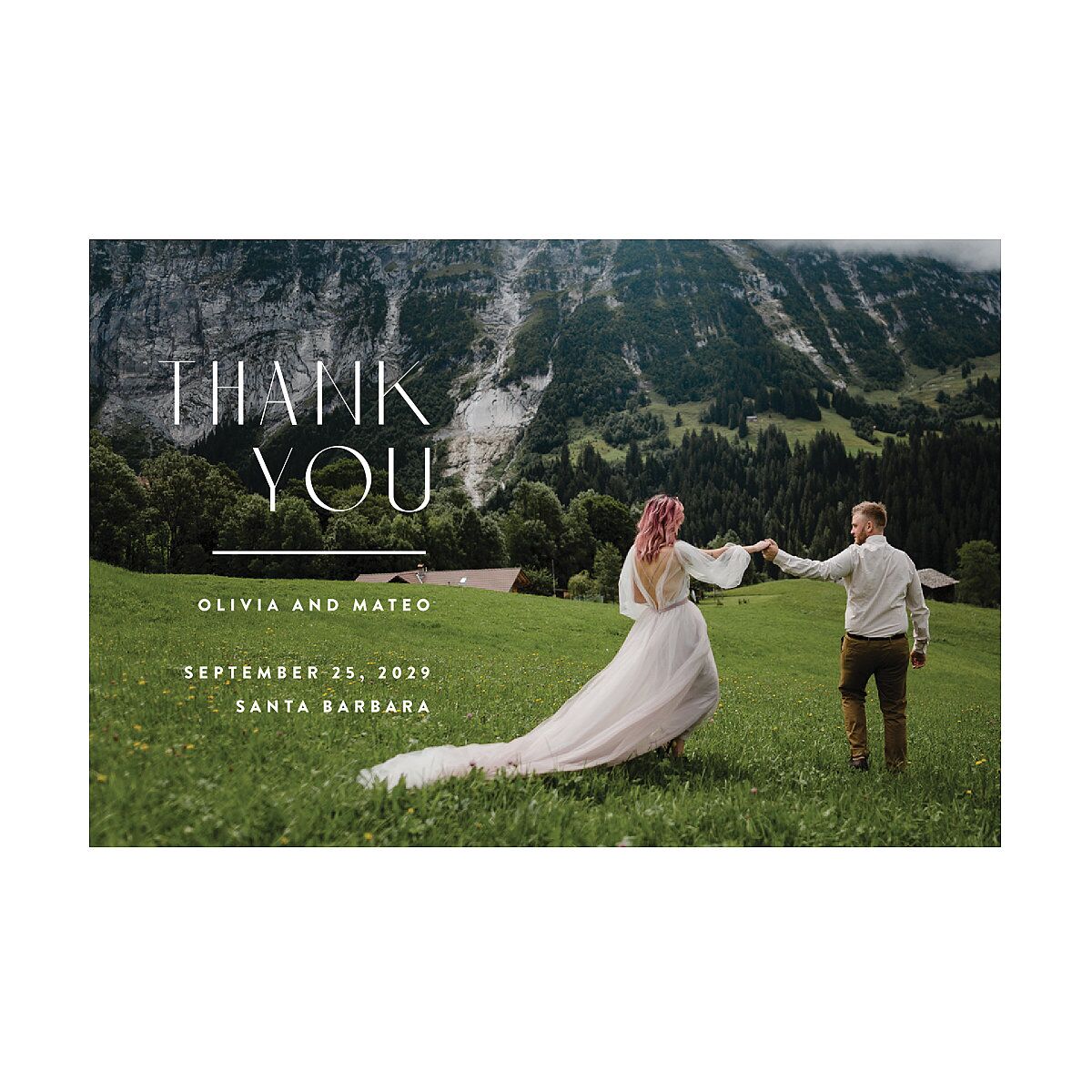 Boho Texture Thank You Postcards