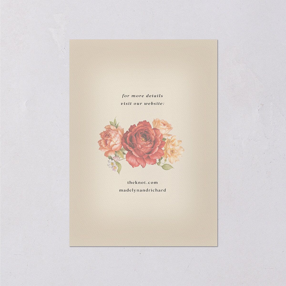 Vintage Awkward Photo Hearts Wedding Enclosure Cards Barely Peach Signature Standard