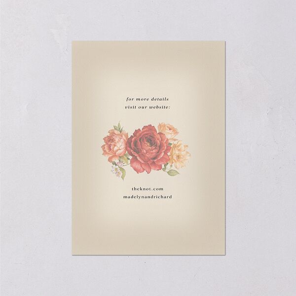 Vintage Awkward Photo Hearts Wedding Enclosure Cards Barely Peach Signature Standard