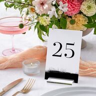 Painted Minimal Table Numbers Midnight Signature